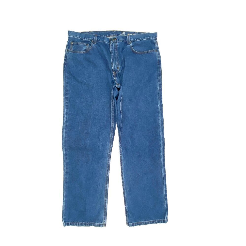George Regular Men's size‎ 40x30 Dark Wash Blue Denim jeans